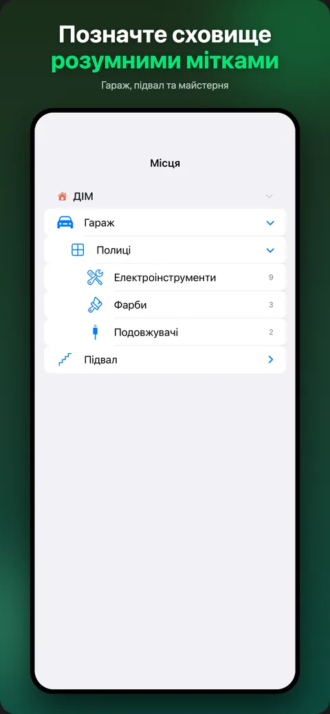 Ваші місця й коробки